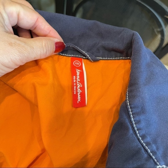 Kid’s Hanna Andersson zip-up Navy Hoodie Jacket Sz 5/ 110 - Picture 7 of 11